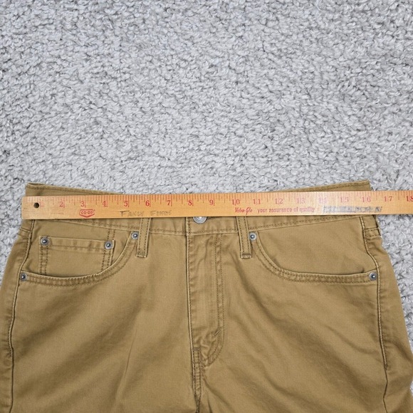 Levis 514 Pants Mens 32x32 Brown Regular Straight Mid Rise Twill Skater Preppy - Picture 8 of 14